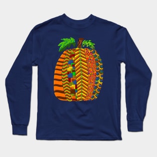 Quirky Pumpkin Art Long Sleeve T-Shirt